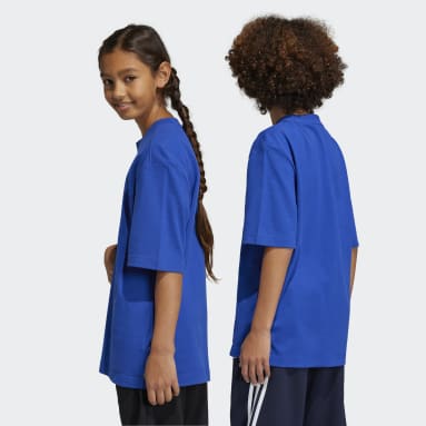 Kids Sportswear Blue Future Icons Logo Piqué Tee