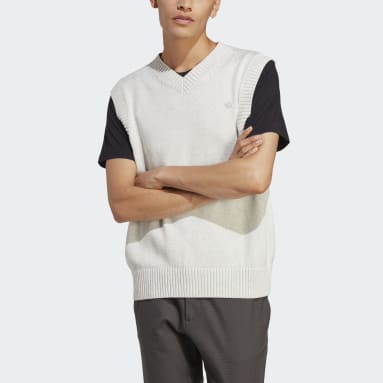 남성 Lifestyle Grey 프리미엄 에센셜 니트 베스트