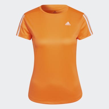 T-shirt Athens Event Short Sleeve Arancione Donna Running