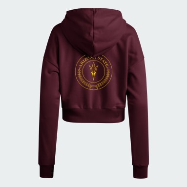 ASU Essentials 3-Stripes French Terry Cropped Hoodie
