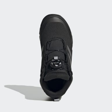 Deti TERREX čierna Obuv Terrex Winter Mid Boa Hiking