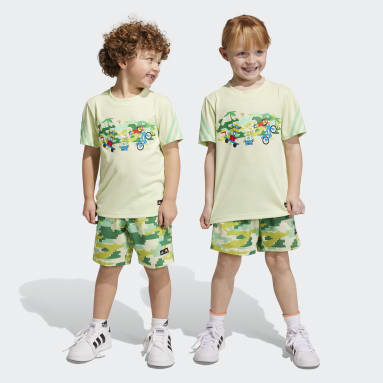 Conjunto de Polo y Shorts adidas x LEGO® Play Amarillo Niño Sportswear