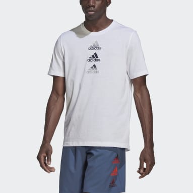 Männer Fitness & Training Designed 2 Move Logo T-Shirt Weiß