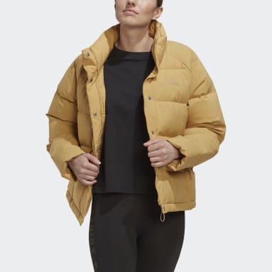 Frauen Sportswear Helionic Relaxed Daunenjacke Beige