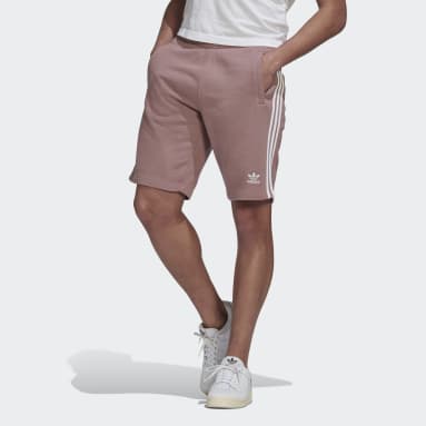 Men Originals Purple 3-Stripes Sweat Shorts