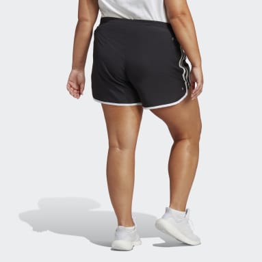 Ženy Běh černá Šortky Marathon 20 Running (plus size)