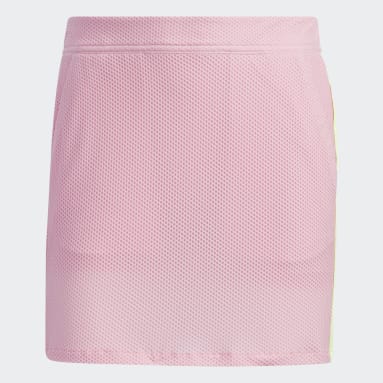 Women Golf Pink 3-Stripes Skort