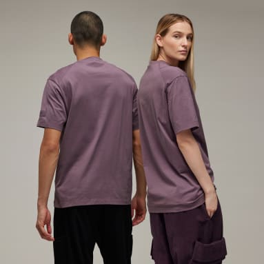 y_3 Purple Y-3 릴랙스드 반팔 티