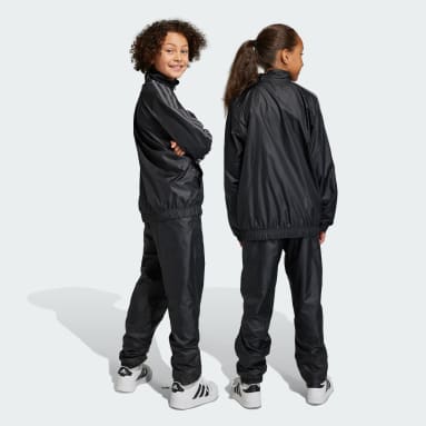 Conjunto Deportivo Essentials 3 Tiras Tejido Negro Niño Sportswear