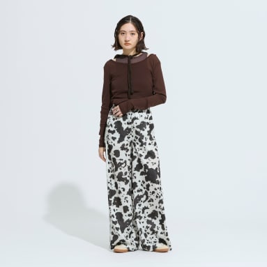 アディダス オリジナルス サテン ワイドレッグ パンツ