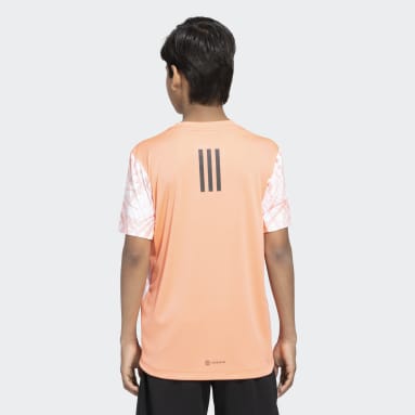 Girls Training Orange ABSTRACT ALLOVER PRINT TEE