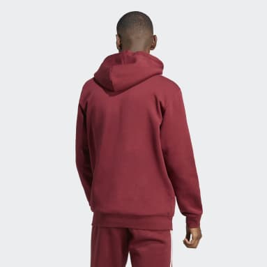 Mænd Originals Burgundy Adicolor Classics 3-Stripes hættetrøje