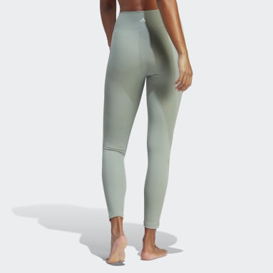 Ženy Joga zelená Legíny Yoga Studio Luxe 7/8