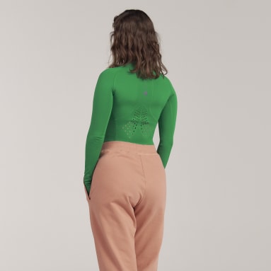 Ženy adidas by Stella McCartney zelená Tričko adidas by Stella McCartney TruePurpose Yoga Long Sleeve
