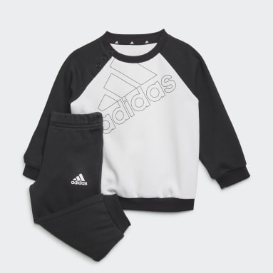 Kinder Sportswear adidas Essentials Logo Trainingsanzug – Genderneutral Weiß