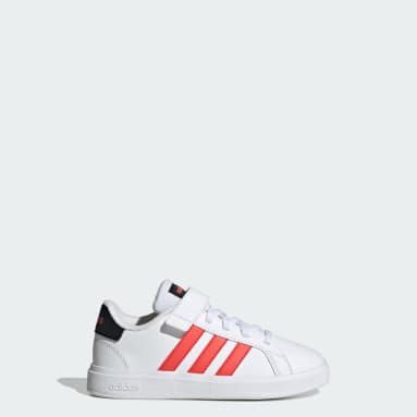 Børn Sportswear Hvid Grand Court Court Elastic Lace and Top Strap sko