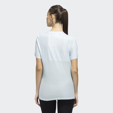 Women Running Blue ADI RUNNER TEE