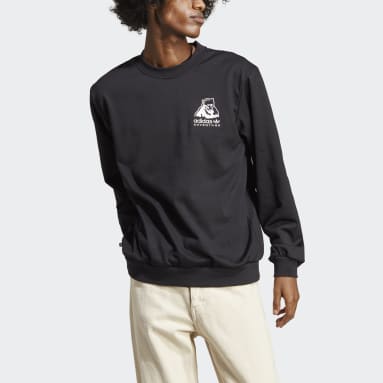 Sweat-shirt ras-du-cou hivernal adidas Adventure noir Hommes Originals