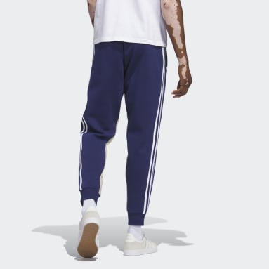 adidas Pearl Trefoil Cuffed Sweat Pants - Blue