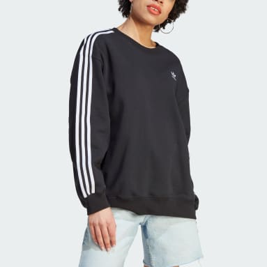 Women Originals Black Adicolor Classics Oversized Sweatshirt