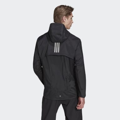 남성 Running Black 마라톤 재킷