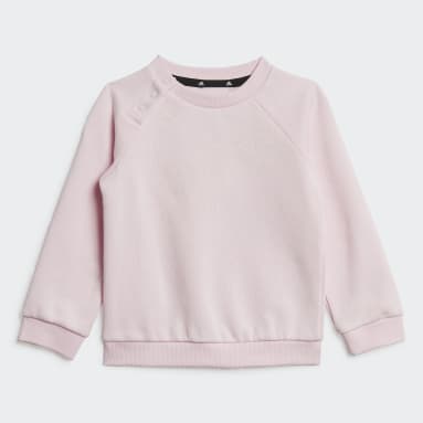 Děti Sportswear růžová Mikina a kalhoty adidas Essentials Logo (unisex)