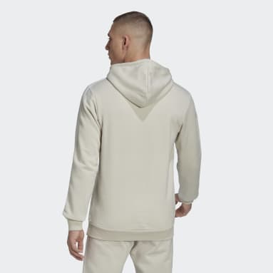 Männer Sportswear Essentials Fleece 3-Streifen Hoodie Beige