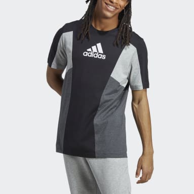 Polera Essentials Colorblock Negro Hombre Sportswear