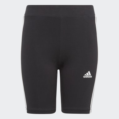 Dívky Sportswear černá Legíny Essentials 3-Stripes Cotton Bike