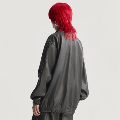 Pleather Firebird Oversized Tracktop