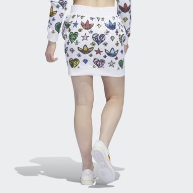 Jeremy Scott Monogram Skirt Bialy