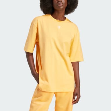 Adidas Womens Ultimate Tee Long Sleeve V Neck CLIMALITE Orange Size La –  Goodfair