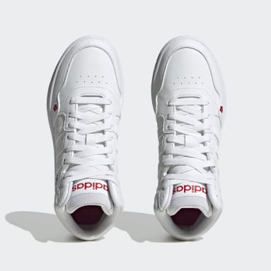 Zapatillas de Básquetbol Lifestyle Hoops 3.0 Classic Corte Medio Blanco Mujer Sportswear
