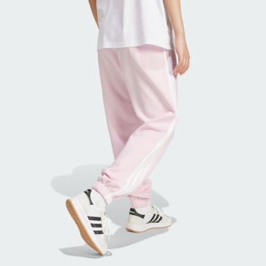 Essentials 3-Stripes Fleece Loose-Fit Pants