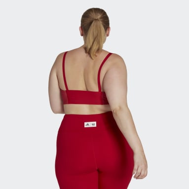 Women's Yoga Red Thebe Magugu Studio Light-Support Bra (Plus Size)