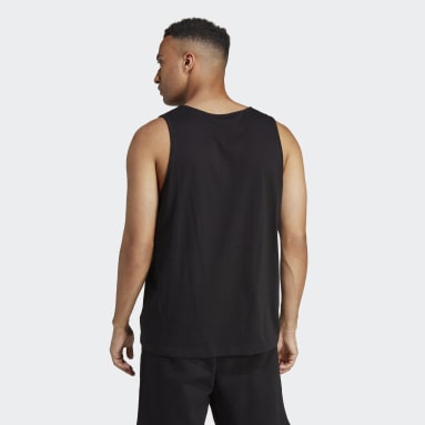 Muži Originals černá Tílko Trefoil Essentials