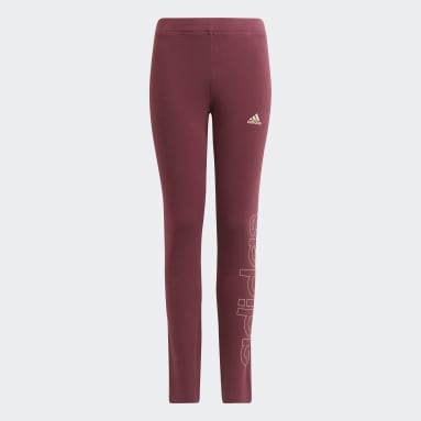 Dívky Sportswear Purpurová Legíny adidas Essentials