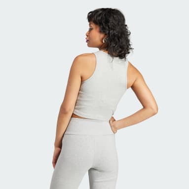 adidas Yoga Studio Wrapped Rib Tank Top Women - off white HP1970