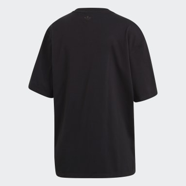 Frauen Originals Adicolor 3D Trefoil T-Shirt Schwarz