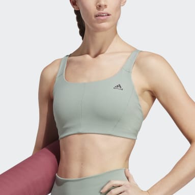 Top Deportivo CoreFlow Soporte Medio Verde Mujer Studio