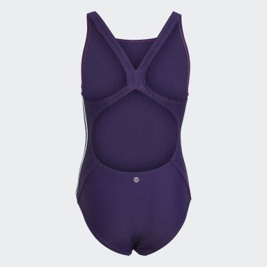 Athly V 3-Stripes Swimsuit Fioletowy