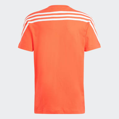Kids Sportswear Red Future Icons 3-Stripes Tee