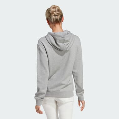 Women Sportswear Grey Essentials Linear Hoodie