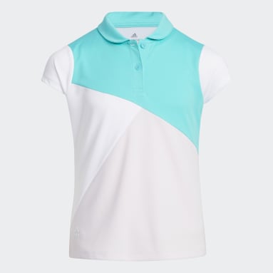 Youth 8-16 Years Golf Turquoise HEAT.RDY Golf Polo Shirt