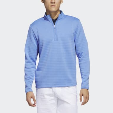 Pull zip 1/4 DWR Bleu Hommes Golf