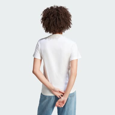 Women Sportswear White Doodle Graphic Tee