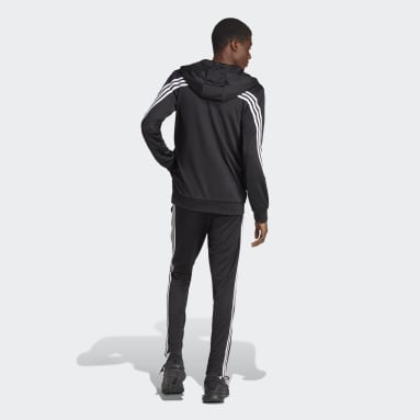 Männer Sportswear 3-Streifen Trainingsanzug Schwarz