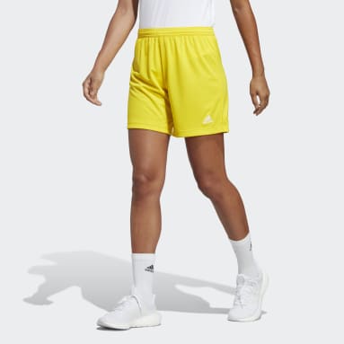 Women Football Yellow Entrada 22 Shorts