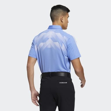 Men Golf Blue AEROREADY 3-Stripes Polo Shirt