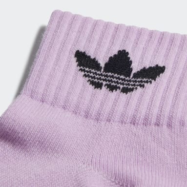 Kids Originals Purple Mid-Ankle Socks 3 Pairs